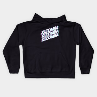 Kizomba with Glitch Effect Kids Hoodie